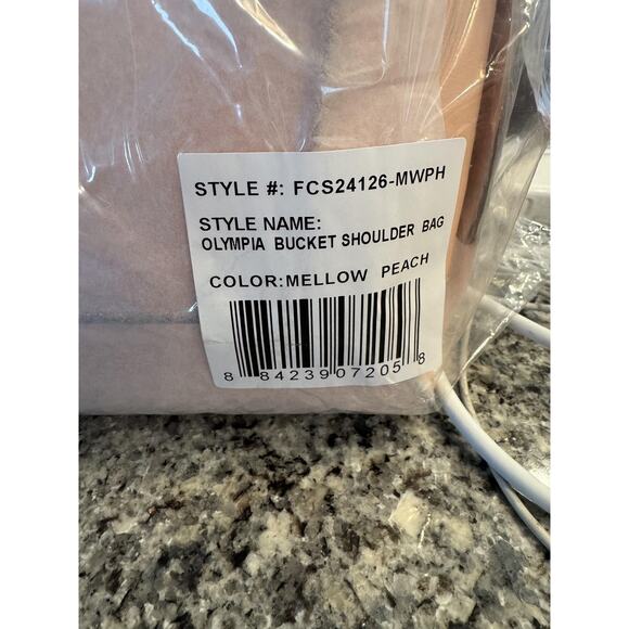 French Connection Shoulder Bag Womens Mellow Peach Olympia Bucket FCS24126-MWPH - Picture 2 of 7